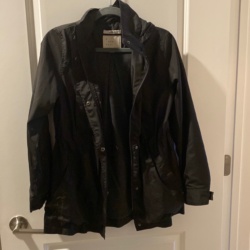 Black Rain Coat.